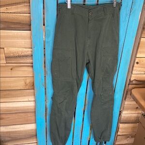 Military Olive Green Cargo bdu Pants size small regular